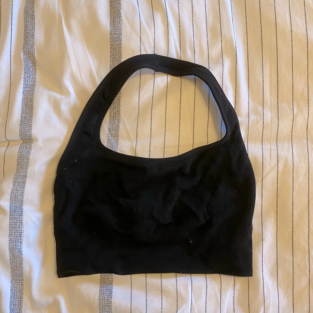 Fabletics Cloud Seamless Halter Bralette - Black S